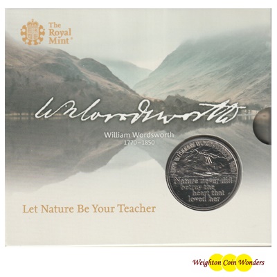 2020 BU £5 Coin Pack - William Wordsworth